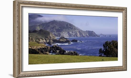 Big Sur Panorama at Rocky Creek, California-George Oze-Framed Photographic Print