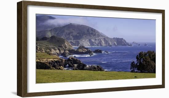 Big Sur Panorama at Rocky Creek, California-George Oze-Framed Photographic Print