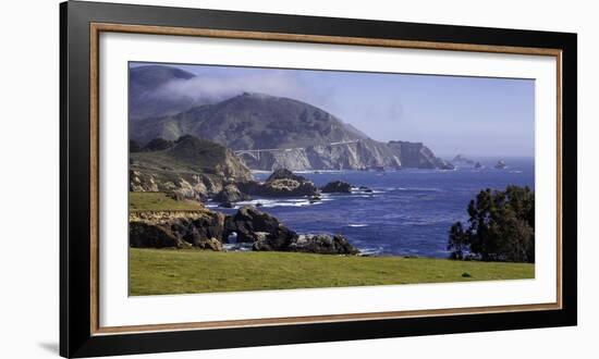 Big Sur Panorama at Rocky Creek, California-George Oze-Framed Photographic Print