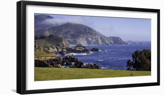 Big Sur Panorama at Rocky Creek, California-George Oze-Framed Photographic Print
