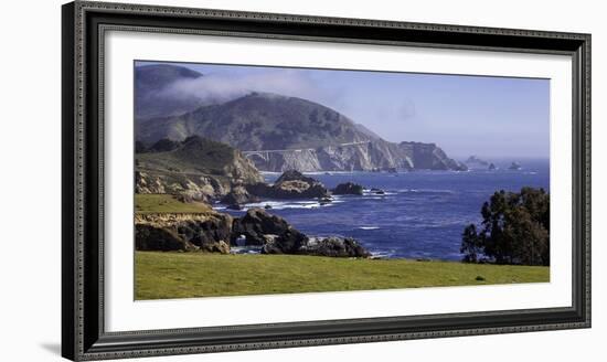 Big Sur Panorama at Rocky Creek, California-George Oze-Framed Photographic Print