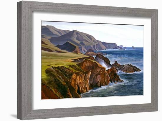 Big Sur-Ray Strong-Framed Art Print