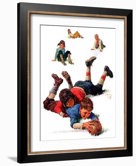 "Big Tackle,"November 15, 1930-Eugene Iverd-Framed Giclee Print