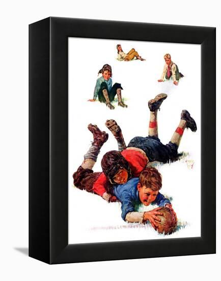 "Big Tackle,"November 15, 1930-Eugene Iverd-Framed Premier Image Canvas