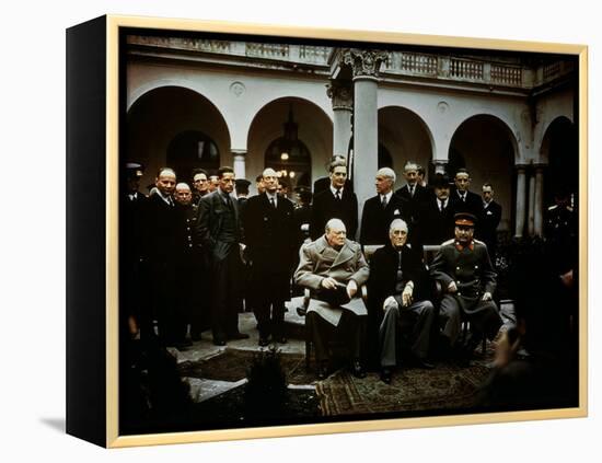 Big Three Conference, Yalta, February 1945, Photograph-null-Framed Premier Image Canvas