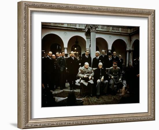 Big Three Conference, Yalta, February 1945, Photograph-null-Framed Photographic Print