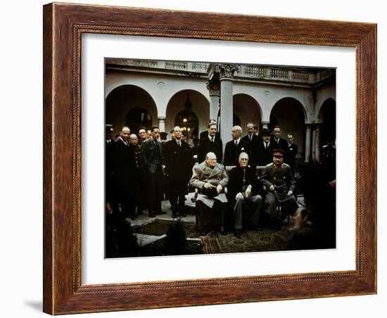 Big Three Conference, Yalta, February 1945, Photograph-null-Framed Photographic Print