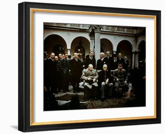 Big Three Conference, Yalta, February 1945, Photograph-null-Framed Photographic Print