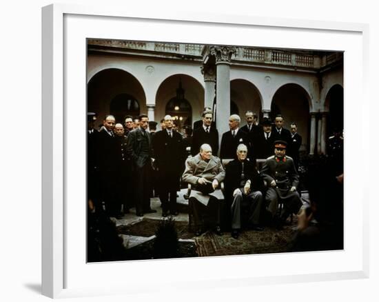 Big Three Conference, Yalta, February 1945, Photograph-null-Framed Photographic Print