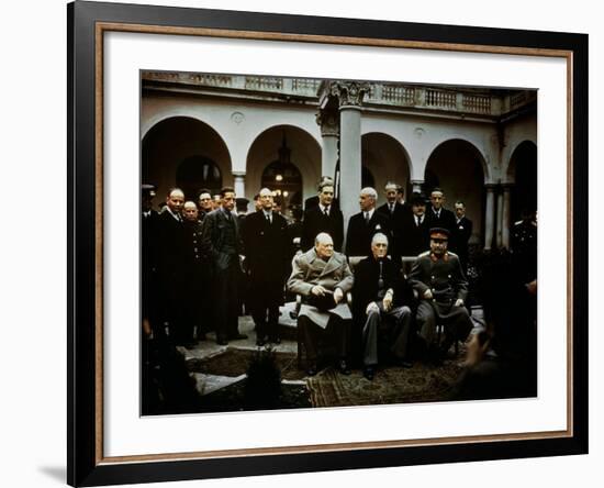 Big Three Conference, Yalta, February 1945, Photograph-null-Framed Photographic Print