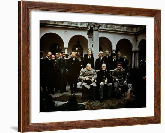 Big Three Conference, Yalta, February 1945, Photograph-null-Framed Photographic Print