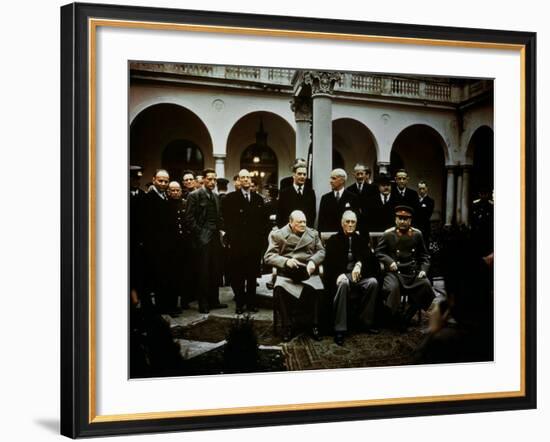 Big Three Conference, Yalta, February 1945, Photograph-null-Framed Photographic Print