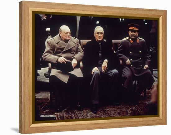 Big Three Yalta 1945-null-Framed Premier Image Canvas