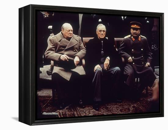 Big Three Yalta 1945-null-Framed Premier Image Canvas