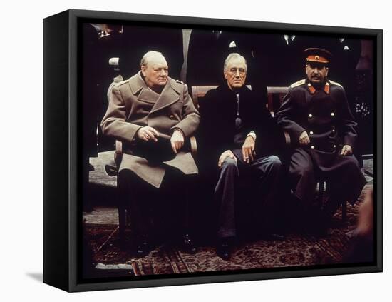 Big Three Yalta 1945-null-Framed Premier Image Canvas