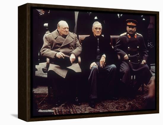 Big Three Yalta 1945-null-Framed Premier Image Canvas