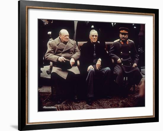 Big Three Yalta 1945-null-Framed Photographic Print