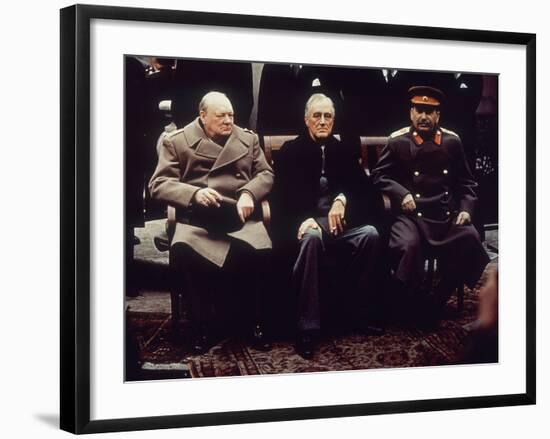 Big Three Yalta 1945-null-Framed Photographic Print