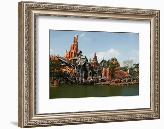 Big Thunder Mountain Train in the Frontier Land, Disneyland Park Paris, Ile-de-France, France-null-Framed Premium Giclee Print