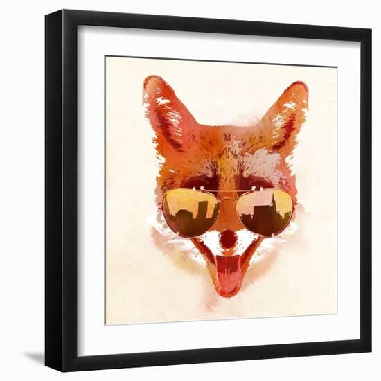 Big Town Fox-Robert Farkas-Framed Art Print