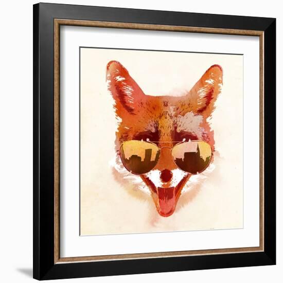 Big Town Fox-Robert Farkas-Framed Art Print