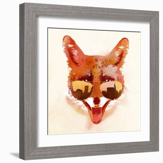 Big Town Fox-Robert Farkas-Framed Art Print