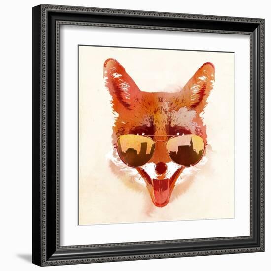 Big Town Fox-Robert Farkas-Framed Art Print