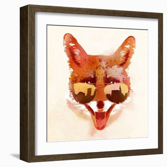 Big Town Fox-Robert Farkas-Framed Art Print