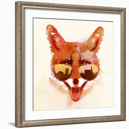 Big Town Fox-Robert Farkas-Framed Art Print