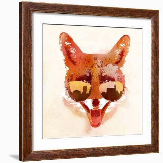 Big Town Fox-Robert Farkas-Framed Art Print