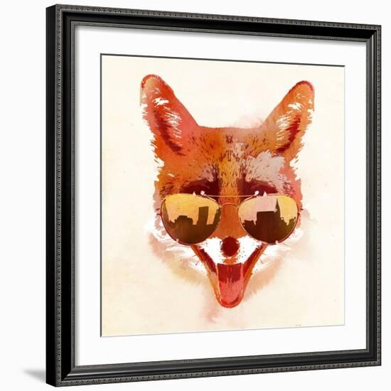 Big Town Fox-Robert Farkas-Framed Art Print