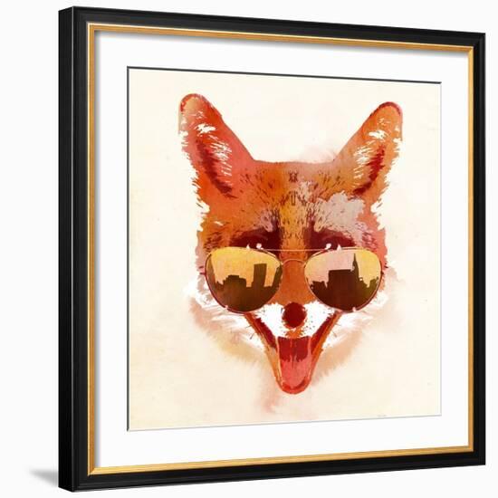 Big Town Fox-Robert Farkas-Framed Art Print