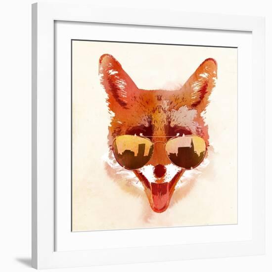 Big Town Fox-Robert Farkas-Framed Art Print