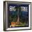 Big Tree Brand - Lemon Cove, California - Citrus Crate Label-Lantern Press-Framed Art Print