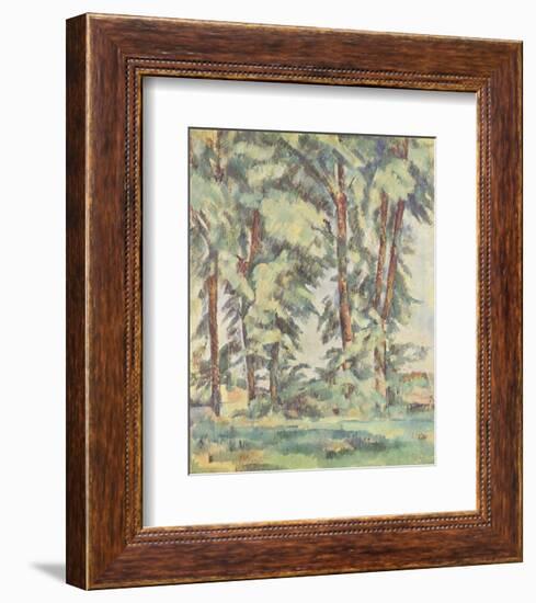 Big Trees at Le Jas De Bouffan-Paul Cezanne-Framed Collectable Print