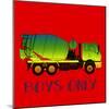 Big Trucks 2-Kimberly Allen-Mounted Art Print