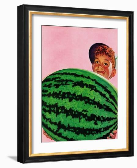 "Big Watermelon," August 22, 1942-Charles Kaiser-Framed Giclee Print