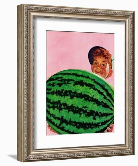 "Big Watermelon," August 22, 1942-Charles Kaiser-Framed Giclee Print