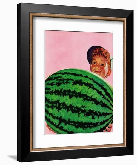 "Big Watermelon," August 22, 1942-Charles Kaiser-Framed Giclee Print