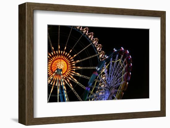 Big Wheel and Merry-Go-Round at the German Oktoberfest, Munich-shootandwin-Framed Photographic Print