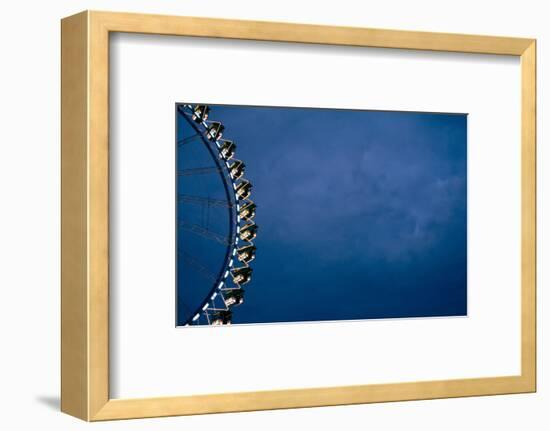 big wheel at night, close-up-Seepia Fotografie-Framed Photographic Print