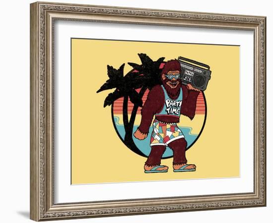 Bigfoot on Vacation-Steven Wilson-Framed Giclee Print