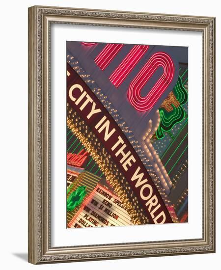 Biggest Little City in the World, Reno, Nevada-Walter Bibikow-Framed Photographic Print