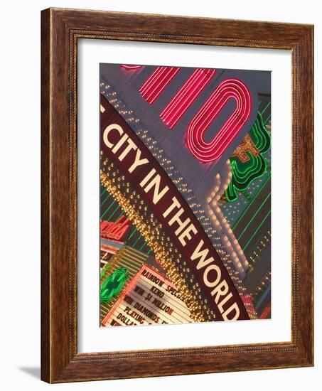 Biggest Little City in the World, Reno, Nevada-Walter Bibikow-Framed Photographic Print