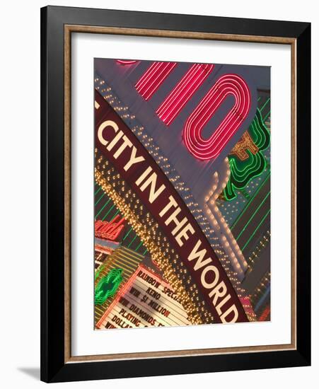 Biggest Little City in the World, Reno, Nevada-Walter Bibikow-Framed Photographic Print