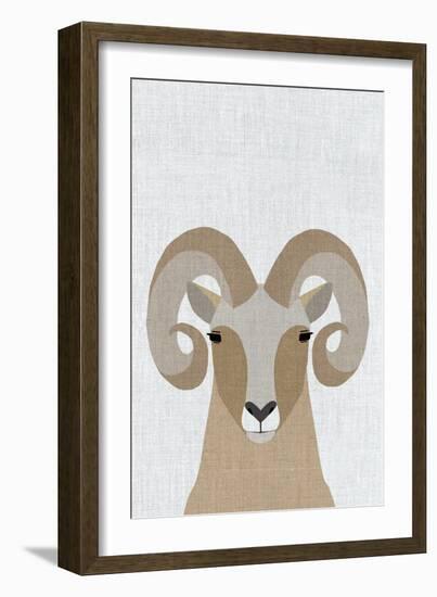 Bighorn Sheep-Annie Bailey Art-Framed Art Print