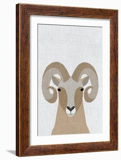 Bighorn Sheep-Annie Bailey Art-Framed Art Print