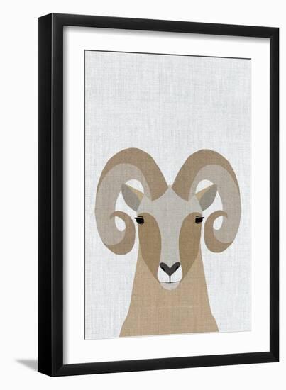 Bighorn Sheep-Annie Bailey Art-Framed Art Print