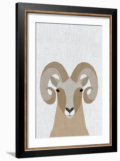 Bighorn Sheep-Annie Bailey Art-Framed Art Print