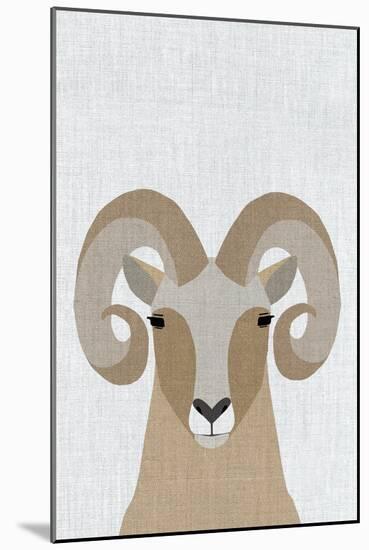 Bighorn Sheep-Annie Bailey Art-Mounted Art Print